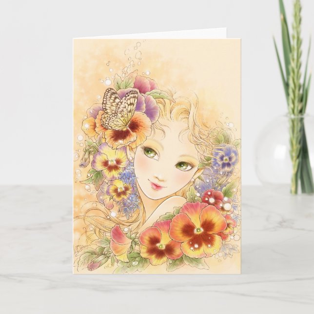 Carte de voeux Pansy (Devant)
