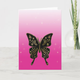 Carte de voeux papillon