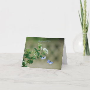 Carte de voeux Papillon Garden