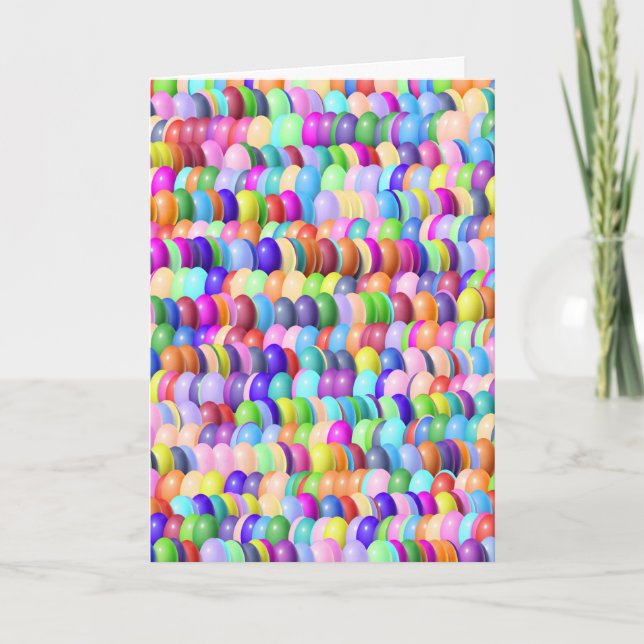 Carte de voeux - Pâques - Oeufs de Pâques trouvés (Devant)