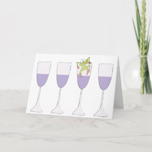 Carte de voeux Pâques "Pâques du vin"