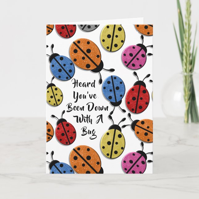 Carte de voeux - Parties scintillant Bugs (Devant)