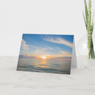 Carte de voeux Pastel Sunset Blank