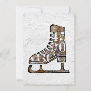 Carte de voeux Patins sur glace - Art multimédia m