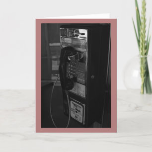 Carte de voeux Pay Phone Me Call