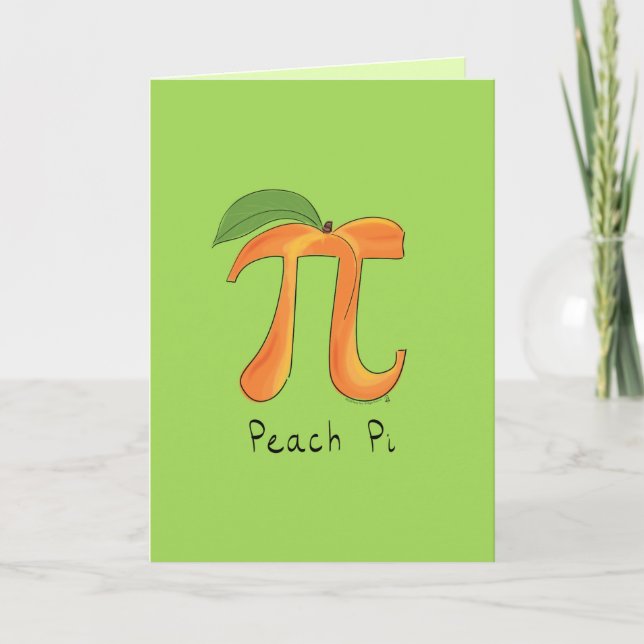 Carte de voeux Peach Pi (Devant)