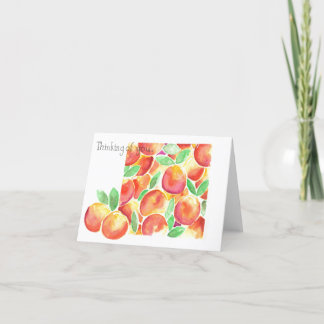 Carte de voeux Peach pliée