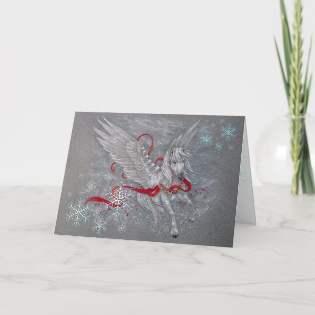 Carte de vœux - Pegasus de vacances (Devant)