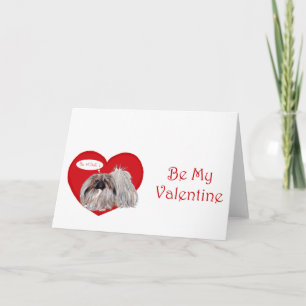 Carte de voeux Pekingese Valentine