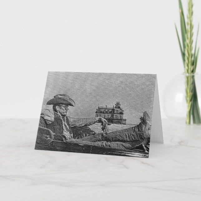 Carte de voeux Pencil Cowboy (Devant)