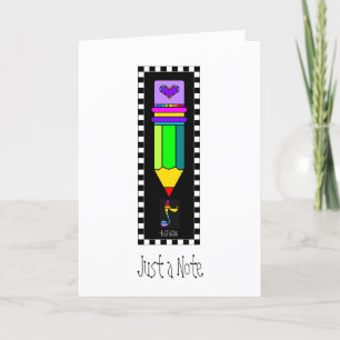 Carte de voeux Pencil Just A Note