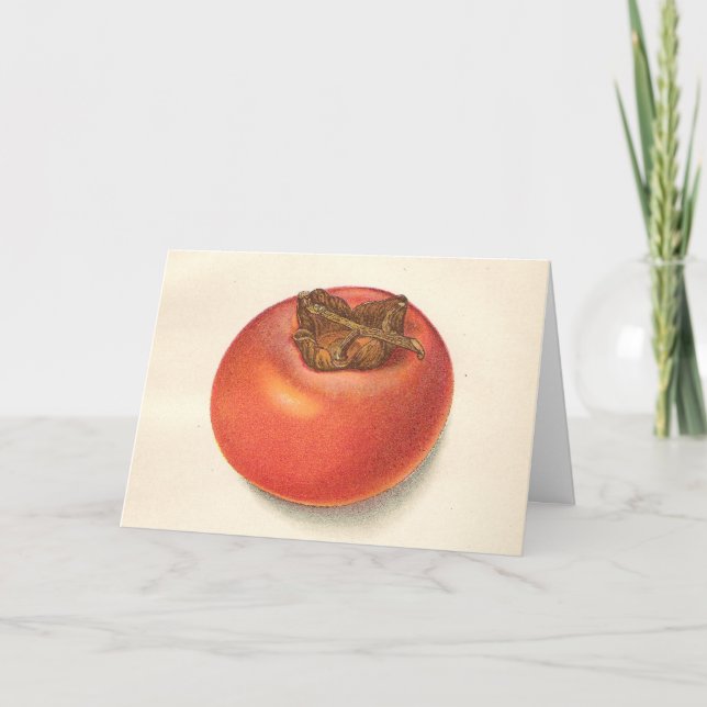 Carte de voeux Persimmon vintage (Devant)