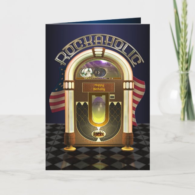 Carte de voeux personnalisable de Rockaholic de (Devant)