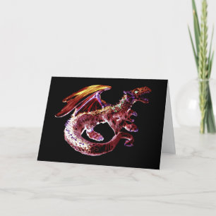 Carte de vœux personnalisable Dragon Fantastique R