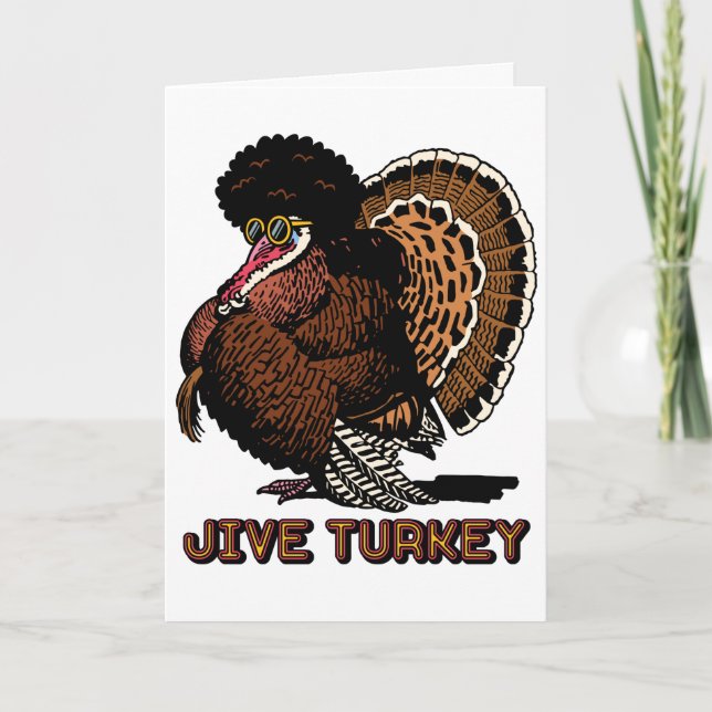 Carte de vœux personnalisable Jive Turkey (Devant)