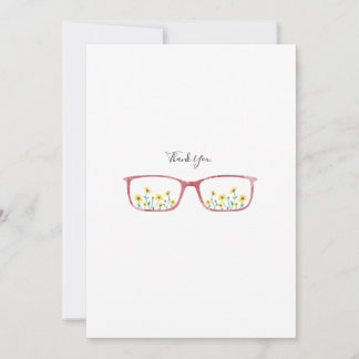 Carte de vœux personnalisable Lunettes et Margueri