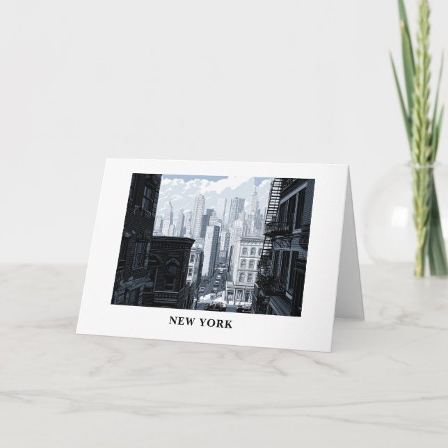 Carte de voeux personnalisée à partir de New York (Devant)