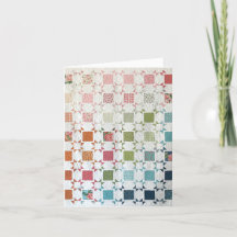 Carte de vœux personnalisée avec courtepointe Ruba