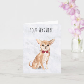 Carte de voeux personnalisée Chihuahua