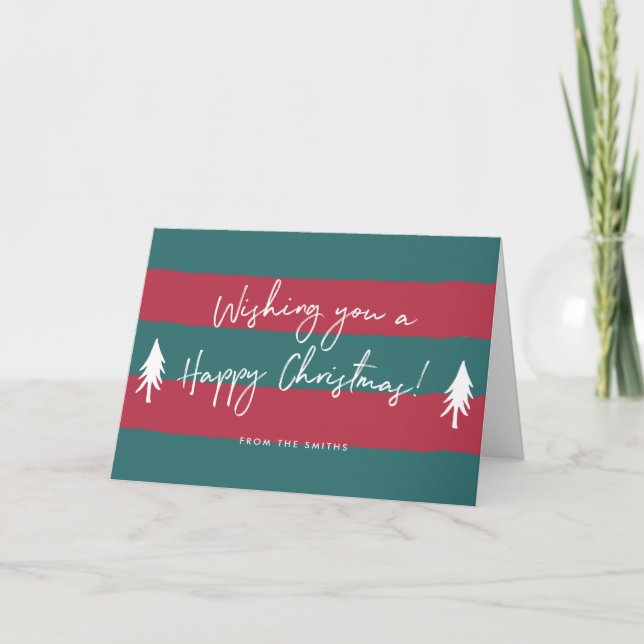 Carte de voeux personnalisée de Noël (Devant)