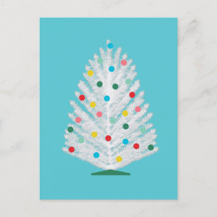 Carte de vœux personnalisée de Noël en forme d'arb