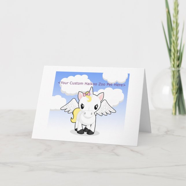 Carte de voeux personnalisée du zoo de Haikoo (vid (Devant)