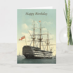Carte de voeux personnalisée HMS Victory