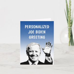 Carte de voeux personnalisée Joe Biden
