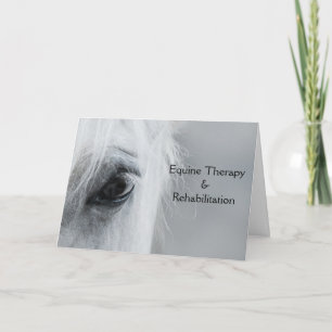 Carte de vœux personnalisée Platinum Equine