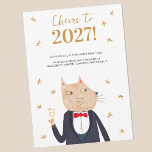 Carte de vœux personnalisée pour 2027 pour le Nouv
