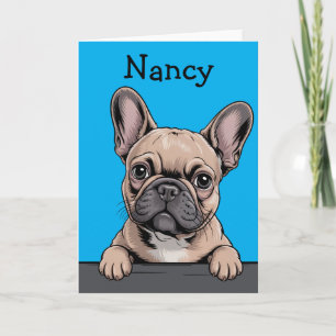 Carte de vœux personnalisée pour Bouledogue França