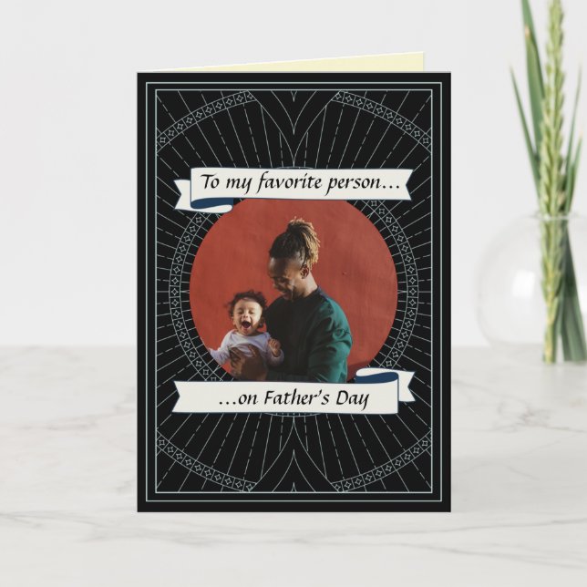Carte de vœux personnalisée pour la fête des pères (Devant)