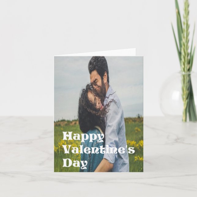 Carte de voeux personnalisée pour la Saint-Valenti (Devant)