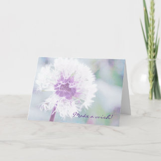 Carte de voeux personnalisée pour le Dandelion