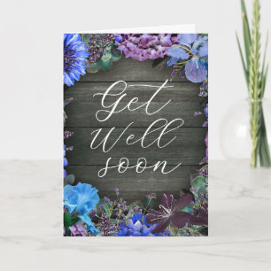 Carte de vœux personnalisée pour un prompt rétabli