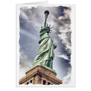 Carte de voeux personnalisée Statue of Liberty