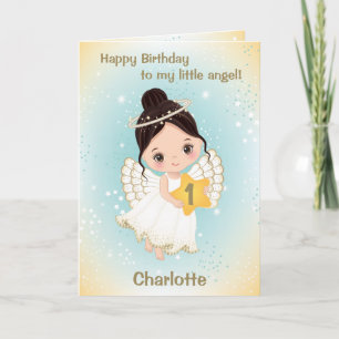 Carte de voeux Petit ange Vieux d'un an