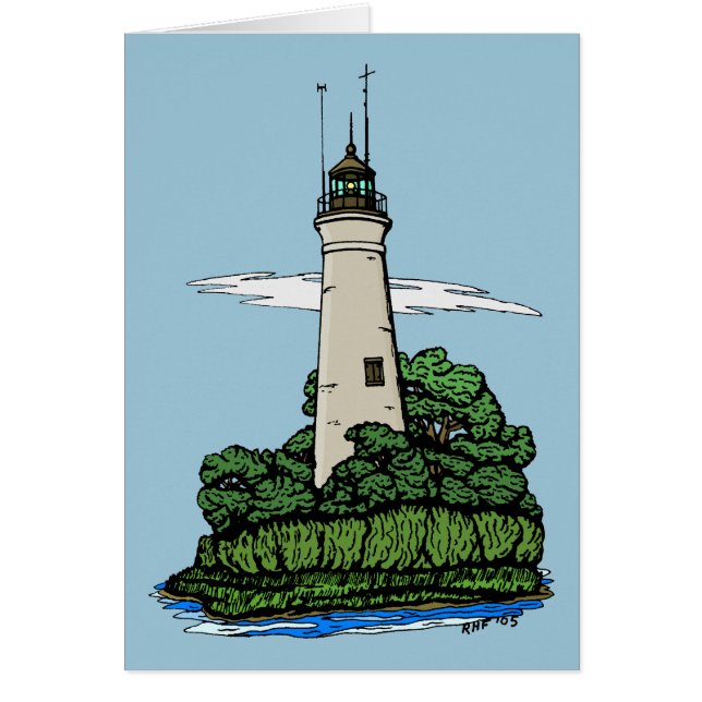 Carte de voeux phare (Devant)