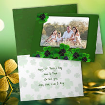 Carte de voeux photo de la fête de Saint-Patrick