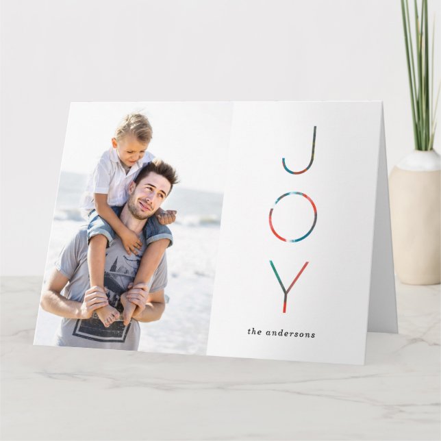 Carte de voeux photo de Noël (Devant)