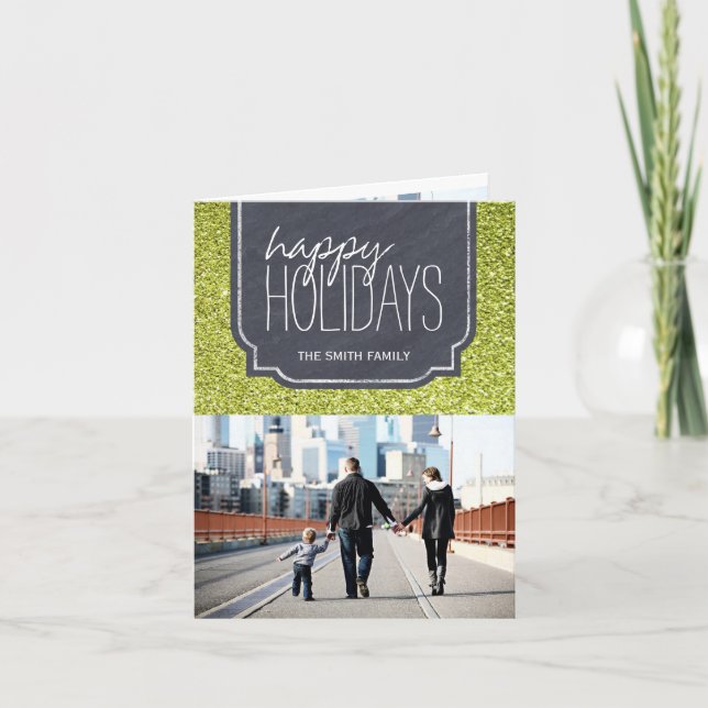 Carte de voeux photo de Noël personnalisable (Devant)