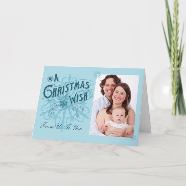 Carte de voeux photo de Noël personnalisée (Devant)