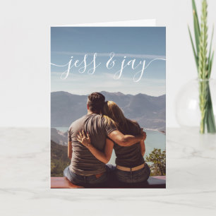 Carte de voeux photo en couple