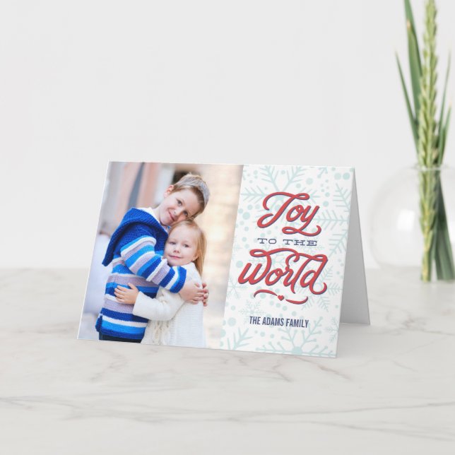 Carte de voeux photo Joyful Flakes (Devant)
