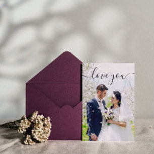 Carte de voeux photo Love You