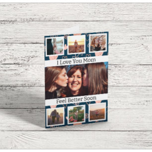 Carte de vœux photo « Meilleures vœux de rétabliss