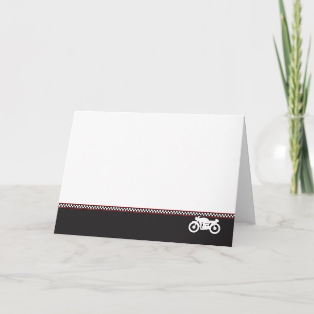 Carte de voeux photo Motorcycle Cafe Racer (Devant)