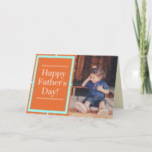 Carte de vœux photo pour la fête des pères