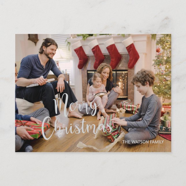 Carte de vœux photo pour les fêtes de Noël (Devant)