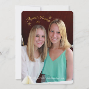 Carte de vœux photo pour les fêtes les plus joyeus